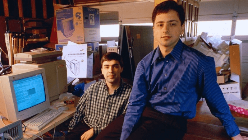 Ларри Пейдж и Сергей Брин в конце 90-х